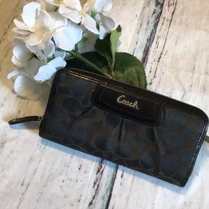 Coach Zippered Accordion Wallet